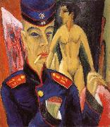 Ernst Ludwig Kirchner Selbstbildnis als Soldat USA oil painting artist